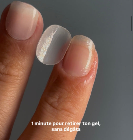 Patchs gel ongles rongés adaptés pose conseils — The Care Gel