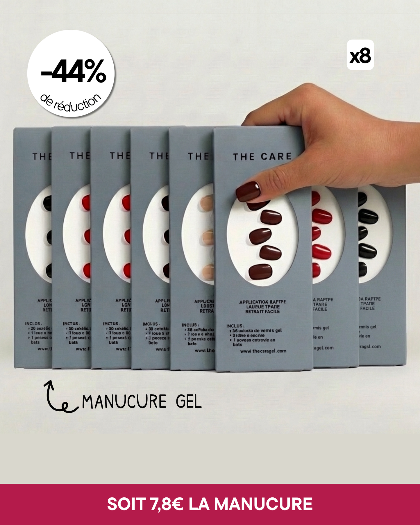 Pack de 8 manucures