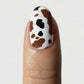 Cow patch gel motif vache nail art collection Noholita x Lili Creuk x The Care Gel