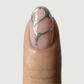 Chrome Details patch gel nude chromé argenté collection Noholita x Lili Creuk x The Care Gel