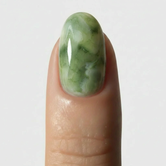 Matcha Latte patch gel vert sauge poudré collection Noholita x Lili Creuk x The Care Gel