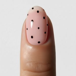 Black polka dot