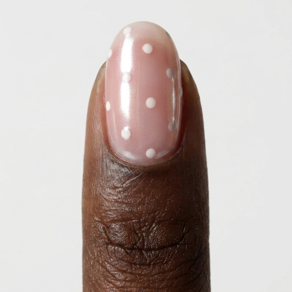 White polka dot