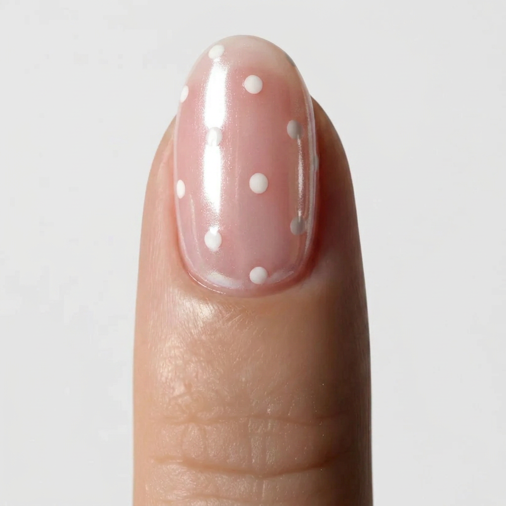 White polka dot