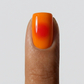 Summer Aura orange Manucure patch gel dégradé solaire collection Noholita x Lili Creuk x The Care Gel