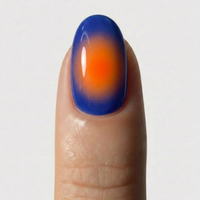 Summer Aura Bleu patch gel dégradé bleu cobalt collection Noholita x Lili Creuk x The Care Gel